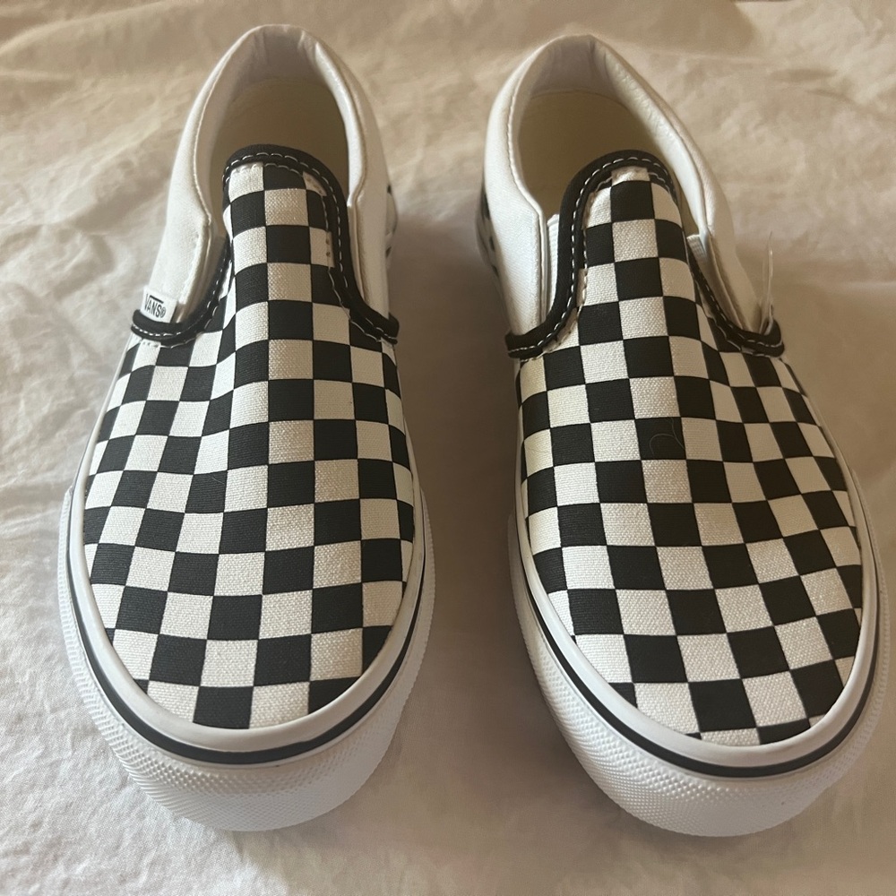 Vans Kids White Canvas Sneakers